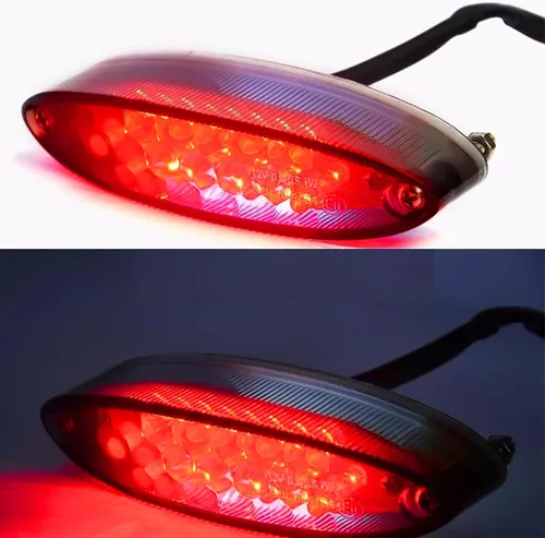 Miniatura 7 de Luz Trasera de Motocicleta Universal Luz de Freno de Parada ATV Luz Trasera