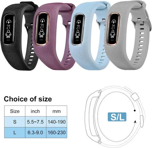 Miniatura 5 de C2D JOY Correa de TPU compatible con Garmin Vivosmart 4, haz que la banda original rota funcione de nuevo