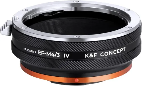 Miniatura 2 de K&F Concept Adaptador de montaje de lente EOS-M4/3 IV enfoque manual compatible con lente Canon (EF/EF-S) y cuerpo de cámara de montaje micro cuatro