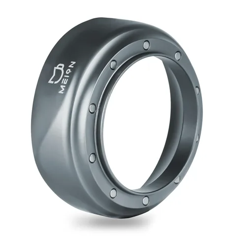 MEION Embudo dosificador, embudo dosificador magnético para café, herramientas de expreso, accesorios de espresso (plata, 2.126 in)