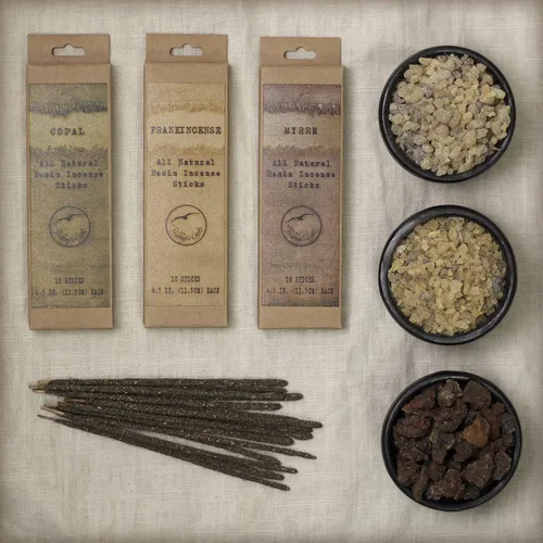 Miniatura 4 de Prabhuji's Gifts Varillas de incienso para manchar – Incienso de copal – Incienso hecho a mano – Incienso espiritual – Varillas aromáticas hechas