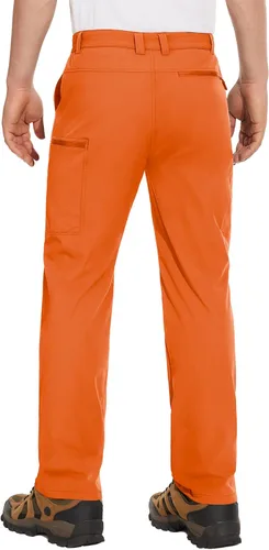 Miniatura 20 de MAGCOMSEN Pantalones de senderismo para hombre, 6 bolsillos, resistentes al agua, pantalones de trabajo de pesca Ripstop, ligeros, de secado rápido