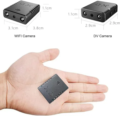 Cámara IP WiFi espía más pequeña, cámara remota inalámbrica, cámara de seguridad HD1080P, cámara de niñera, monitor de bebé con visión nocturna