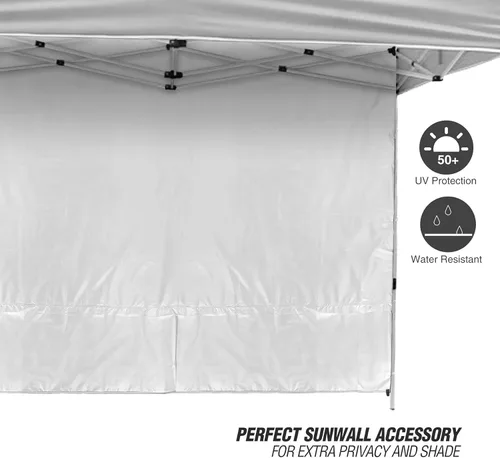 Miniatura 3 de REDCAMP Pared lateral instantánea para toldo desplegable de 10 x 10 pies, 1 paquete solo para pared solar, caqui/azul/blanco/negro