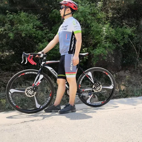 Miniatura 6 de Eurobike OBK XC550 - Bicicleta de carretera ruedas 700C 21 velocidades frenos a disco bicicleta para hombre o mujer