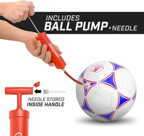 Miniatura 4 de GoSports Premier balones de fútbol - Venta individual o paquete de 6 - Tamaños 3, 4, 5, con bomba para balón