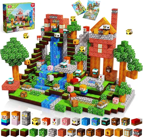 Miniatura 12 de Goody King Bloques Magnéticos Juego de 150 Bloques de Construcción Magnéticos, Imanes Apilables para Niños, Juguete Sensorial para Juguetes