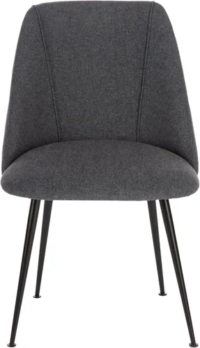 SAFAVIEH Couture Home Collection Foster SFV4508E - Silla tapizada para sala de estar, comedor y comedor (color azul marino/negro)