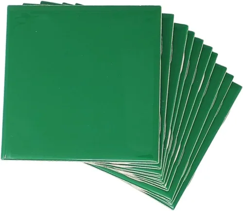 Miniatura 10 de Tenedos - Caja de 10 piezas para azulejos de cerámica brillantes de 4 1/4 pulgadas, para pared de baño y cocina, acabado brillante, aspecto clásico