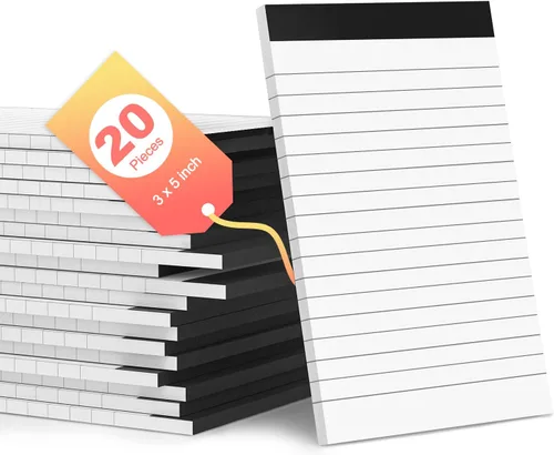 Miniatura 10 de Bloc de notas amarillos de 3 x 5 pulgadas, bloc de notas pequeños de 3 x 5, cuadernos pequeños de 3 x 5, bloc de notas forrados de 3 x 5, 10 blocs