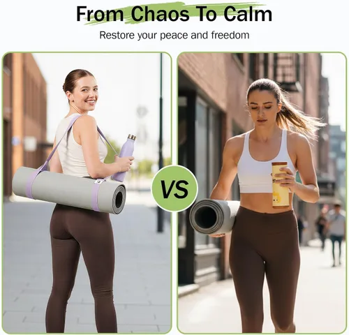 Miniatura 4 de Slim Panda Yoga Mat Straps for Carrying, Adjustable Yoga Mat Carrier Sling Fits All Mats(Mat Not Included)