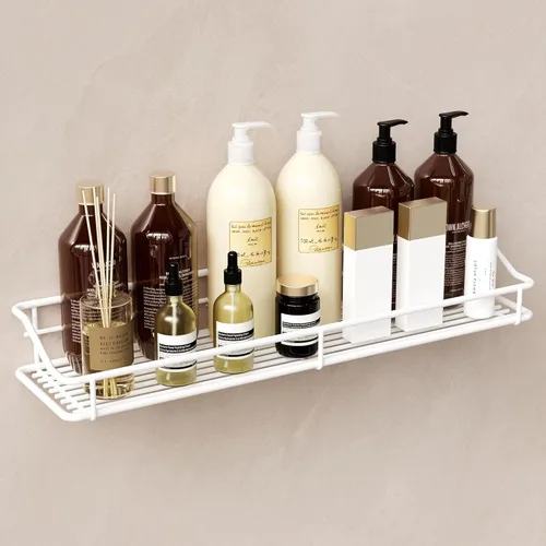 Miniatura 11 de Orimade Organizador adhesivo para baño, cesta de almacenamiento de ducha, estante de especias de cocina, sin perforaciones, acero inoxidable SUS304