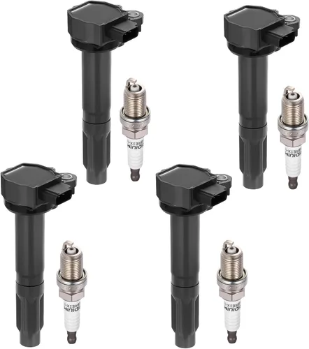 Miniatura 13 de BDFHYK Paquete de Bobina de Encendido UF350 y Bujías de Iridio 4505 Compatibles con Nissan 2002-2006 Altima 2002-2006 Sentra L4 2.5L Juego de 4