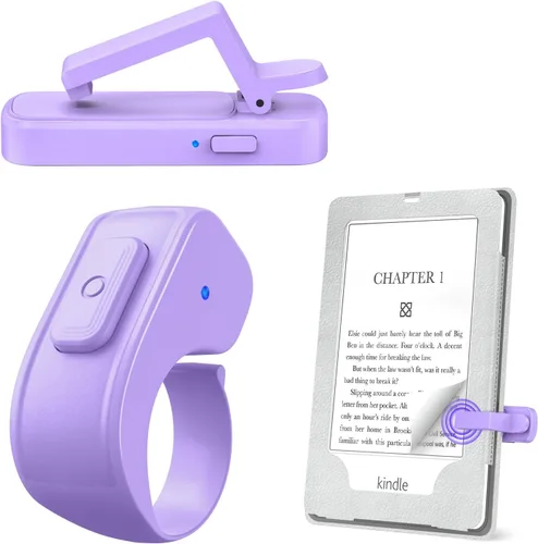 Miniatura 10 de Anillo girador de páginas para Kindle, control remoto para iPhone, iPad, tabletas Android, lectores electrónicos, girador de páginas para Kindle