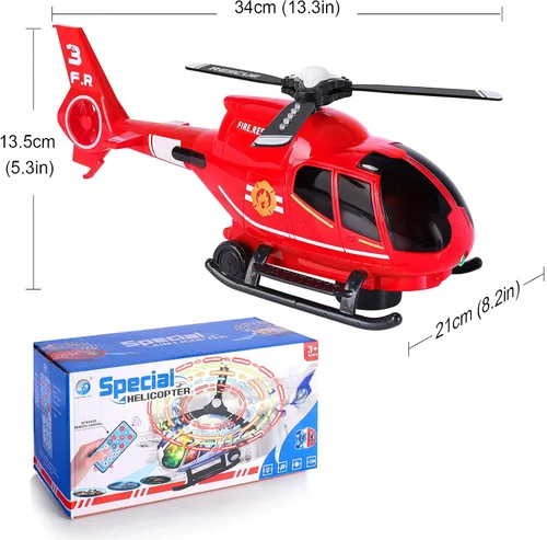 Miniatura 7 de ele ELEOPTION Avión de Juguete con Control Remoto por Infrarrojos Juguetes de Helicóptero con Luces y Música Juguetes de Aeroplano para Niños
