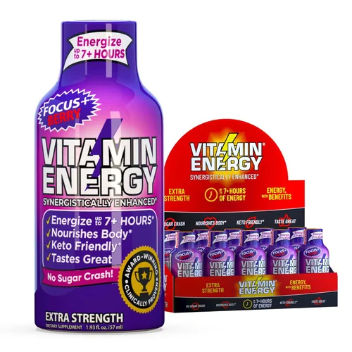 Miniatura 46 de Vitamin Energy Immune+ Extra Strength Energy Shot Army Orange 10 unidades, 260 mg de cafeína natural, vitaminas B, citicolina, té verde, apoyo
