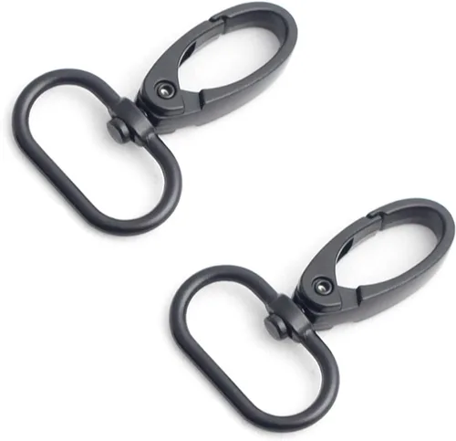 Miniatura 17 de Ganchos giratorios de metal con anillos en D y hebillas deslizantes para bolso arcoíris Tri-Glides..