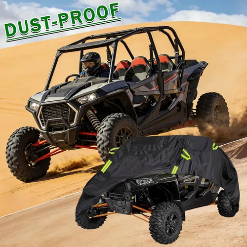 Miniatura 7 de UTV Cover for CFMoto UForce 800 2014-2020, Heavy Duty All Weather Side by Side SXS Storage Cover Outdoor Rain Sun Dust Protection with Straps