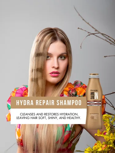 Miniatura 4 de Salon In by Recamier - Hydra Repair Champú para el cabello Hidratante y fortalecimiento para cabello seco y dañado 10.1.fl.oz / 10.1 fl oz