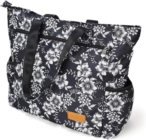 Miniatura 105 de CLOUDMUSIC Bolsa de hombro para enfermeras, profesores, trabajo, gimnasio, viajes, playa, mujeres, con gran capacidad, impermeable