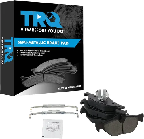 Miniatura 32 de TRQ Pastillas de freno delanteras semi metálicas compatibles con Ford Expedition 2018-2021 F-150 2018-2020 Lincoln Navigator 2018-2022