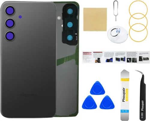 Miniatura 19 de Reemplazo de cristal trasero para Samsung Galaxy S24 con kit de herramientas de reparación profesional (Amber Yellow)