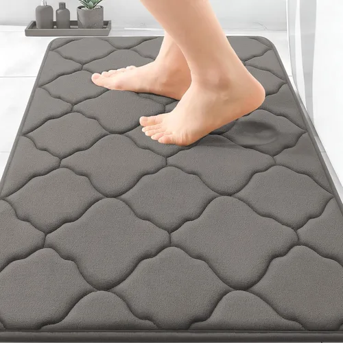 Miniatura 149 de OLANLY Alfombra de Baño de Espuma Viscoelástica de 24 x 16 pulgadas, Ultra Suave y Absorbente, Alfombras de Baño Antideslizantes, Cómodas, Lavables