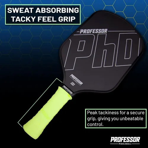 Miniatura 6 de Professor P-Tac Pickleball Paddle Overgrip – Cinta de agarre máxima adherente que absorbe la humedad para paletas de pickleball en paquetes de 6