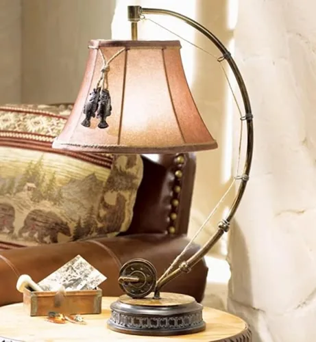Miniatura 12 de Black Forest Decor Lámpara de elevación con asta de venado de cabaña - Lámpara rústica de cabaña con globo de vidrio sembrado