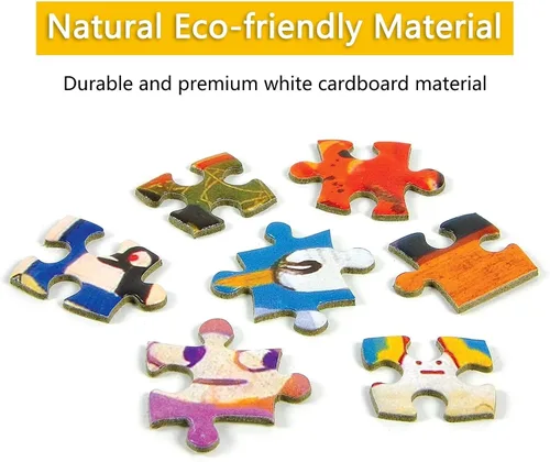 Miniatura 6 de Flower Little Whale - Rompecabezas de 70 piezas, lindo rompecabezas de animales marinos para principiantes, cada pieza es única, el mejor regalo