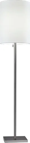 Miniatura 9 de Adesso Lámpara de mesa de acero cepillado con pantalla blanca, luz de acento moderna para dormitorio, sala de estar y decoración de la casa, 22