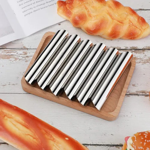 Miniatura 6 de Yexiya 50 tubos de cannoli de acero inoxidable, moldes de cuerno de crema, moldes de pastelería danesa antiadherentes para croissant, conchas