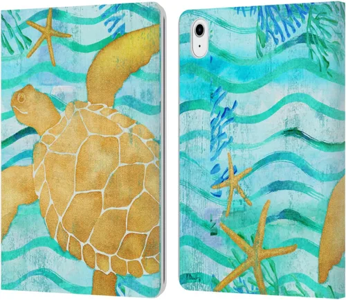 Miniatura 12 de Head Case Designs Funda de piel con licencia oficial de Paul Brent Agate Mermaid Coastal Book Wallet compatible con Apple iPad 10.2 2019/2020/2021