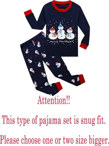 Miniatura 2 de Family Feeling - Conjunto de pijama de manga larga, diseño 100% de algodón, para niños pequeños