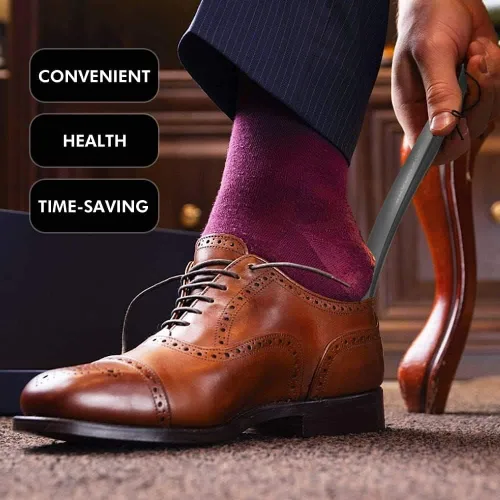 Miniatura 7 de ZOMAKE Bocina de plástico para zapatos, bocinas de viaje para hombres, mujeres, personas mayores y niños - Cuchara para zapatos - Ayudante