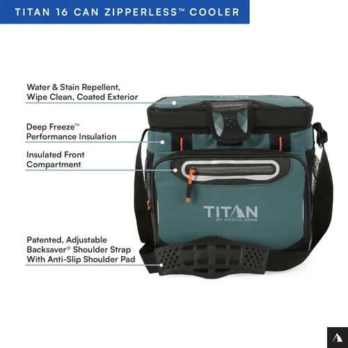 Miniatura 3 de Titan by Arctic Zone Deep Freeze Cooler - Enfriador de cuerpo duro sin cremallera, aislamiento de congelación profunda, forro de cuerpo duro