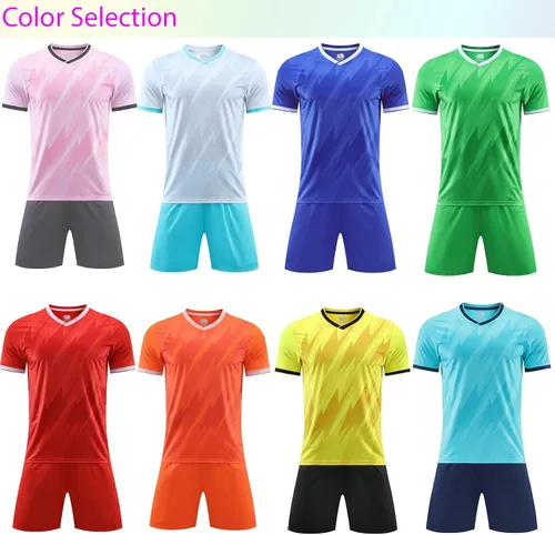 Miniatura 5 de Uniformes de fútbol personalizados para niños y adultos, uniformes de fútbol de fútbol para niños, niñas, hombres y mujeres con logotipo del