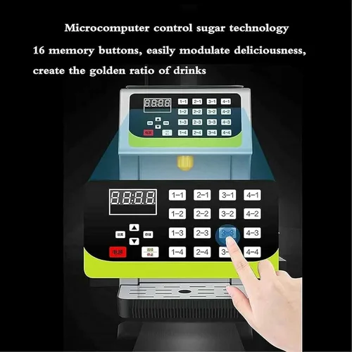 Miniatura 2 de Dispensador automático comercial de fructosa, dispensador de jarabe de acero inoxidable, 16 opciones diferentes de azúcar, Máquinas cuantitativas
