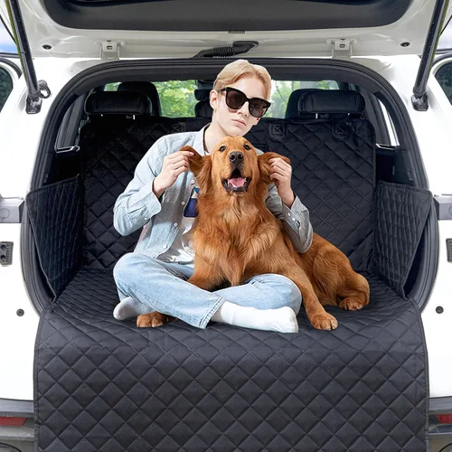 Forro de carga para SUV para perros, funda de asiento de automóvil para mascotas, cubierta de carga impermeable, tapete para asiento de perro para