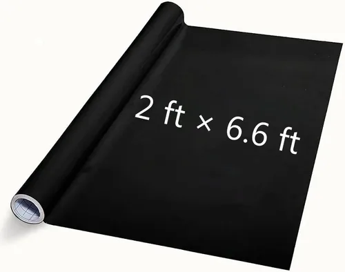 Miniatura 7 de 2 rollos de calcomanías de pizarra para pared, papel tapiz de 18 x 79 pulgadas, papel de contacto para despegar y pegar, adhesivo de bricolaje
