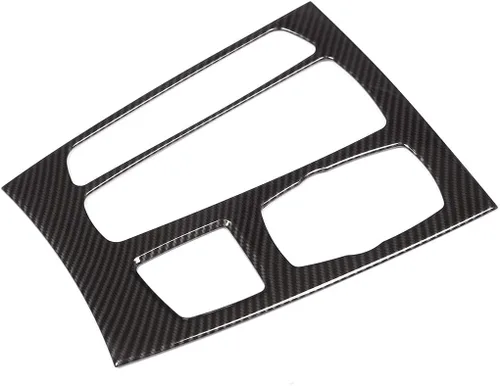 Cubierta del panel de la palanca de cambios central del automóvil para BMW X5 F15 2014-2018, X6 F16 2015-2018 conducción a la izquierda (fibra de