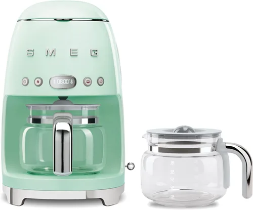 Miniatura 2 de Smeg Cafetera de goteo retro de los años 50 con jarra de vidrio extra (azul pastel)