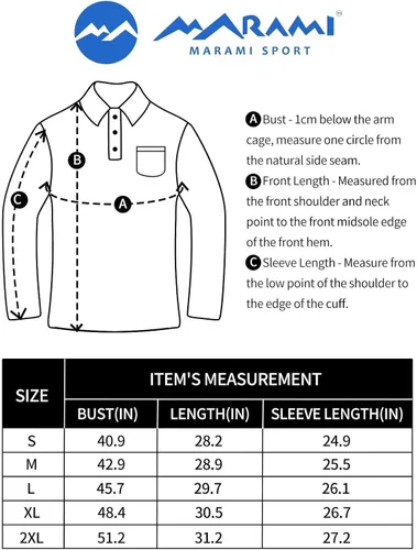 Miniatura 6 de Polo de golf para hombre, camisas tácticas de manga larga, de secado rápido, camiseta con cuello de senderismo