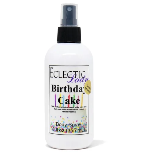 Miniatura 9 de Eclectic Lady Spray corporal para pastel de cumpleaños, doble fuerza, 2 onzas, espray corporal para mujeres con fragancia limpia, ligera y suave