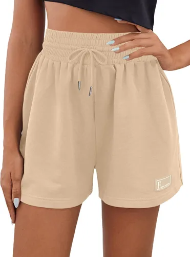 MIRITY Pantalones cortos deportivos de entrenamiento para mujer, pantalones cortos de gimnasio para correr, estilo casual de verano con bolsillos