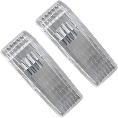 Miniatura 8 de Riloer Cubiertas de luz de señal de giro ABS, carcasa de lámpara de repetidor de luz de señal de marcador lateral sin bombilla, compatible con Ámbar