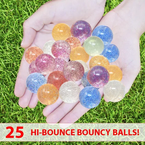 Miniatura 2 de Kiddie Play 25 Bouncy Balls for Kids Party Favors Bouncy Ball 27mm Superball Small Rubber Balls for Kids