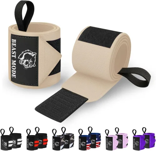 Miniatura 31 de TECEUM Weightlifting 18" & 12" Wrist Wraps with Thumb Loop – Heavy Duty Wrist Workout Braces for Men and Women – Ideal for Powerlifting, Strength