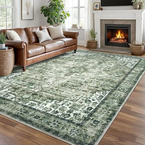 Miniatura 113 de SIILOOM Alfombra lavable de 2 x 3 pies, alfombra suave color taupe ceniza para entrada, tapete antideslizante para puerta de interior, tapete
