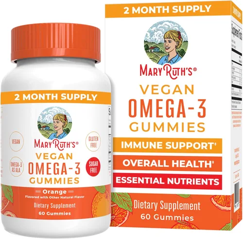 Miniatura 10 de MaryRuth's - Gomitas veganas Omega 3 para niños a partir de 2 meses Sin azúcar Suplemento Omega 3 con vitamina C, vitamina E, aceite de linaza